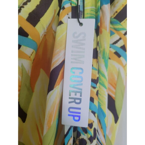 FOREVER 21 Women's Swimwear Coverup Sarong Wrap Skirt One Size Tropical Print - Picture 5 of 10